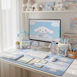 Ultimate Cinnamoroll Dream Desk 8 Piece Office Accessory Bundle Set NWT Kawaii